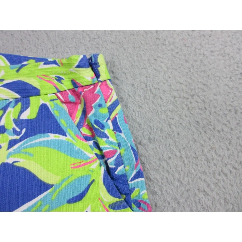 Lilly Pulitzer Magnolia Shorts Womens 0 Blue Toucan Play Scalloped‎ Casual 28x11